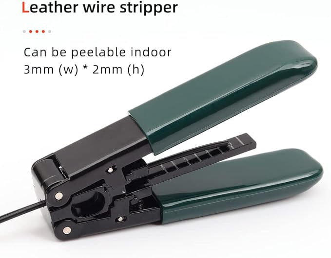 FTTH Fiber Optic Cold Connection Assembly Termination Tools Kit Bag with Cable Tester Stripper Tool Visual Fault Locator FC-6S Fiber Cleaver SC FC Connector Optical Power Meter FinderDust Free Paper