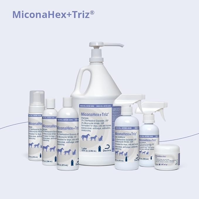MiconaHex+Triz Mousse for Dogs, Cats and Horses, 7.1 oz