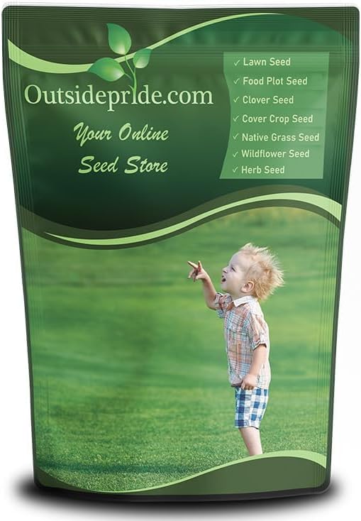 Outsidepride Showtime Perennial Lawn Grass Seed Mix - 10 lbs. Premium Blend of Creeping Red Fescue, Rye Grass & Kentucky Bluegrass Seed for Sports Fields, OptiGrowth Coated for Better Establishment