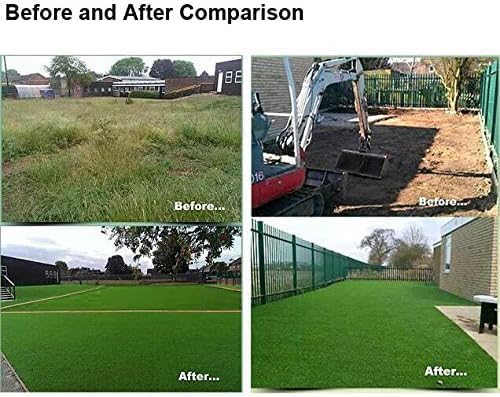 Petgrow Artificial Grass Turf 8FTX30FT- Realistic & Thick Synthetic Fake Grass Mat for Outdoor Garden Landscape Pet Dog Grass Rug Faux Turf