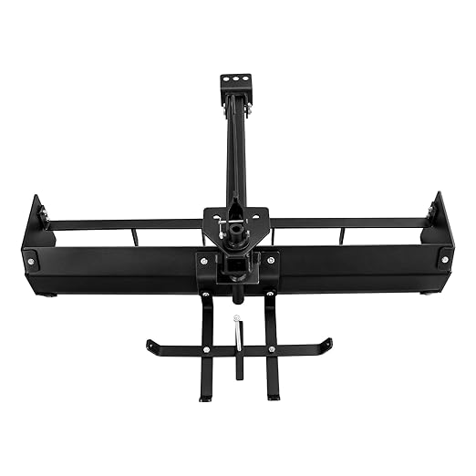 Tractor Sleeve Hitch Tow Behind Box Scraper with Screws and Pins, Scraper Steel Powder Black Coated, Fit for ATV UTV, for Gravel, Snow, Landscaping and Other Uses,42"
