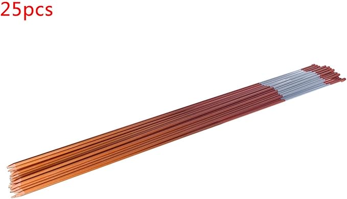 25-Pack 48Inch Driveway Markers Snow Stakes 5/16Inch Diameter Orange Reflective Markers Fiberglass Poles with Reflective Tape for Easy Visibility at Night