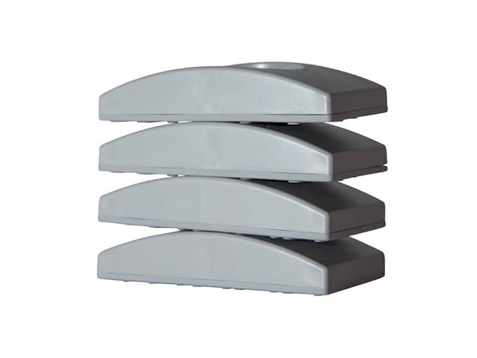 Wall Nanny (4 Pack - Made in USA) Indoor Baby Gate Wall Protector - No Safety Hazard on Bottom Spindles - Small Saver Pad Saves Trim & Paint - Best Dog Pet Child Walk Thru Pressure Gates Guard (Gray)