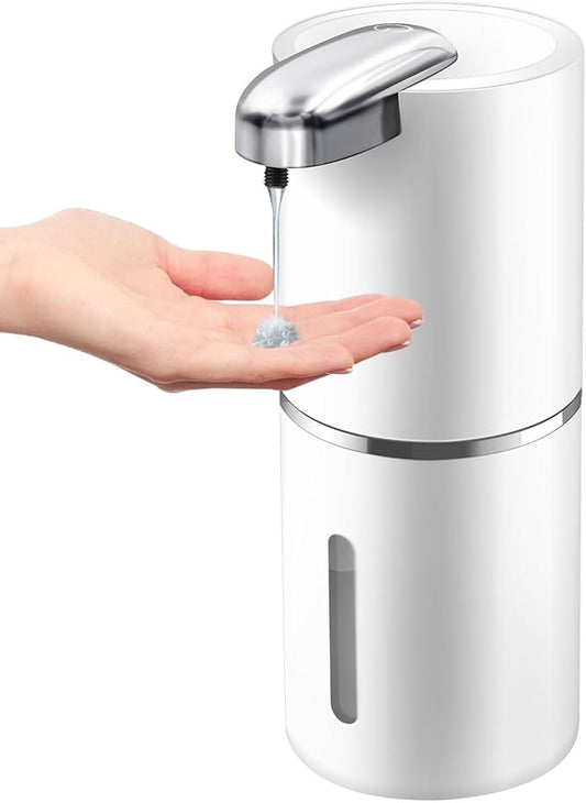 Automatic Liquid Soap Dispenser, 12.8oz/380ml Wall Mount Touchless 4 Adjustable Soap Levels,Liquid Hand Soap Dish soap USB Rechargeable with Infrared Motion Sensor for Bathroom,Kitchen,Office