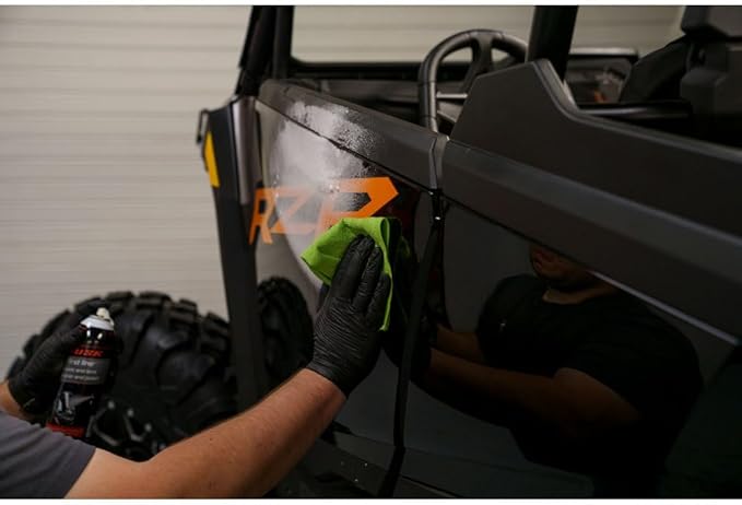 TUSK First Line Plastic & Lens Cleaner and Polish 19 oz – Cleaner, Polish & Protectant for Plastic, Acrylic & Polycarbonate – Dust & Fog Resistant for Helmets, Windshields, UTV/ATV, Automotive