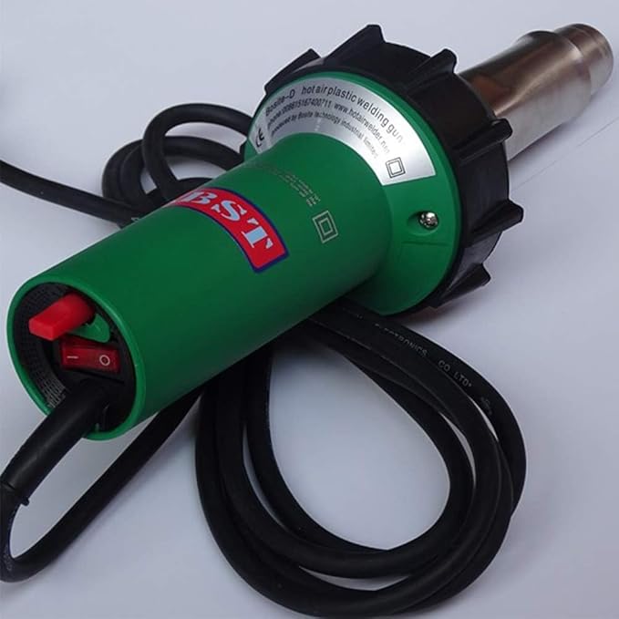 Plastic Welder,1600W Plastic Welder Kit With 4 Welding Nozzles,4 Pressure Seam Rollers, Professional Hot Air Gun for Repairs, Vinyl Wrap & Shrink Wrapping, Essential Plastic Repair Welder Kit