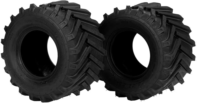 TUFFIOM Set of 2 Lawn Mower Tires 18x9.50-8 2PR Turf Tire for Garden Tractor Riding Lawnmower, Tubeless