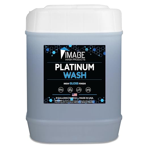 Image Wash Products - (5-Gallon Platinum Wash Car Soap – Car Wash Foam Soap for Foam Cannon & Pressure Washer | High Gloss RV/Truck Wash Soap | Bubble Gum Scent, Detailer Grade Car Soap