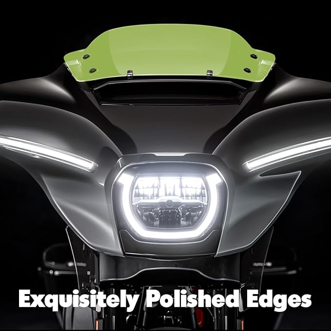 7" Green Windscreen Windshield Compatible with Harley Davidson Tuoring CVO Street Glide FLHXSE 2023 2024 FLHX/I 2024 for 2023 2024 Street Glide Accessories