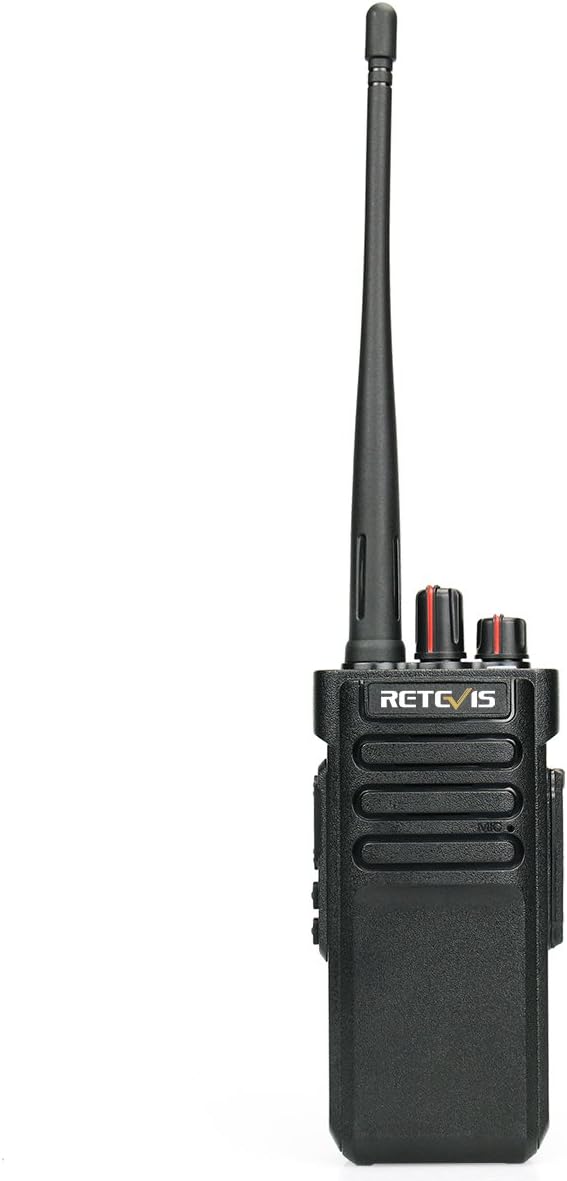 Retevis RT29 Long Range 2 Way Radio with Mic, 15in Antenna,Heavy Duty Professional Walkie Talkies,IP67 Waterproof Two Way Radio,700,000 sq. ft/50 Floor Range,3200mAh,for Construction Logistics(4Pack)