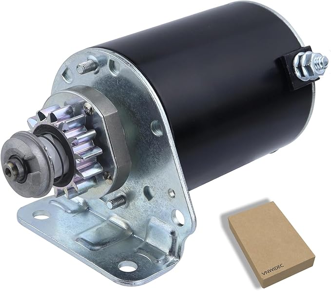 Upgraded Starter Motor 14 Tooth Replacement for Briggs and Stratton 12-32XL 12.5-32XLE 13-32XLE 13HP 13-32G/H 14-38HXLE 15-38HXL 16-38G/H 16-38HXL Lawn Mower