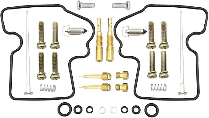 XQSMWF 2 Pack Motorcycle Carb Rebuild Kit Carburetor Repair Kit Compatible with Kawasaki Brute Force 750 KVF750A KVF750B KVF750C KVF750D 4x4i 2005 2006 2007 Replace 03-119