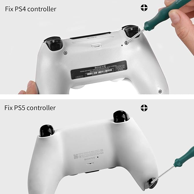 Cleaning Repair Tool Kit for PS4 PS5, Screwdriver Set with TR9 Torx Security Screwdriver PH00 PH0 PH1 Phillips Screwdriver for Sony Playstation 4&5 Console and Controller Tear Down