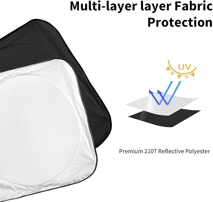 for Toyota Corolla 2023 Windshield Sun Shade, Front Sunshade for 2022 Corolla Prius Yaris Sienna Toyota C-HR 2018-2024 Vehicle Sun Protector Front Window Auto Windshield Cover Car Accessorie