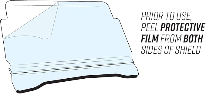 Super ATV Polaris Ranger Mid-Size Scratch Resistant Flip Windshield