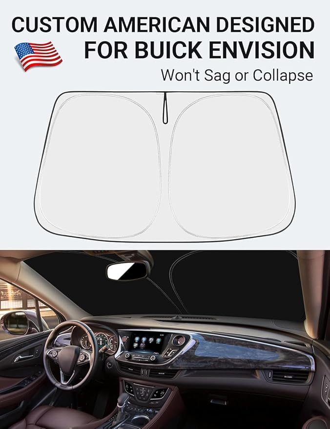 Proadsy Windshield Sun Shade for Buick Envision 2016-2020 4-Layer Foldable Front Sunshade Protector Sun Visor Blocks UV Rays Keep Car Cooler Accessories