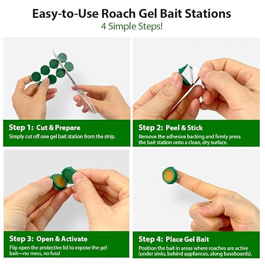 48 Pack Roach Killer Indoor Infestation Roaches Gel Bait Stations, Powerful Cockroach Killer Indoor Home for Roach Infestation, Long-Lasting & Effective Cockroach Gel Bait, Easy to Use & No Mess