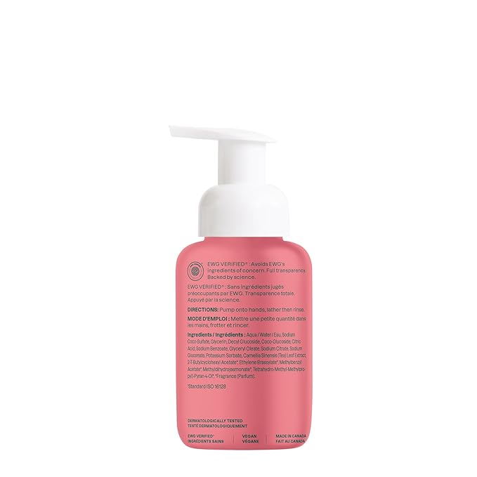 ATTITUDE Foaming Hand Soap, EWG Verified, Plant and Mineral-Based Ingredients, Vegan and Cruelty-free Personal Care Products, Pink Grapefruit, 10 Fl Oz (Pack of 3)