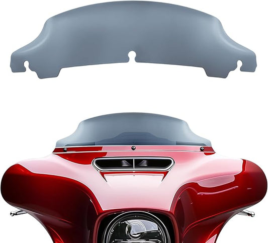 JMTBNO Smoke 4.5" Motorcycle Wave Windshield Windscreen Compatible for 2014-2024 Harley Davidson Touring Street Glide/Electra Glide/Ultra Limited/Tri Glide FLHT FLHX FLHXS FLHTK