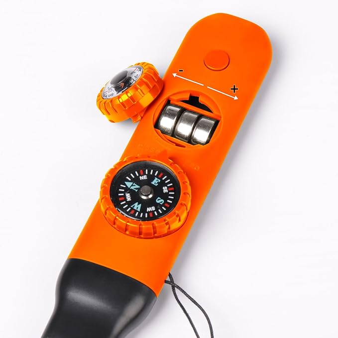 Multifunctional Survival Emergency Whistle for Kids with Compass Hiking Survival, Thermometer & Neck Lanyard | Emergency Safety Gear for Hiking, Camping, Kayaking, Boating, Climbing
