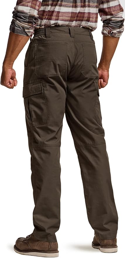 CQR Men's Winter Tactical Cargo Pants, Thermal Fleece Lined Outdoor Snow Ski Hiking Work