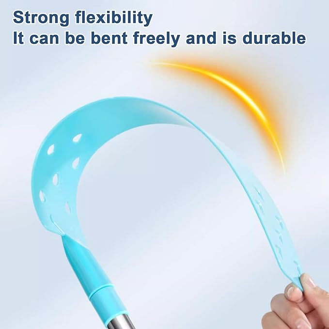 Under Fridge Cleaning Tool - Long Handle Flexible Dust Brush | Washable Microfiber Head, Extendable Reach Cleaning Wand, Narrow Space Debris Removal Implement | Hard to Reach Area Home Maintenance