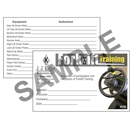 Forklift Training Kit in English & Spanish, OSHA Compliant, Includes Employee Handbook, Trainer Guide, Posters, Forms, Certificate & More, J. J. Keller & Associates, Inc.