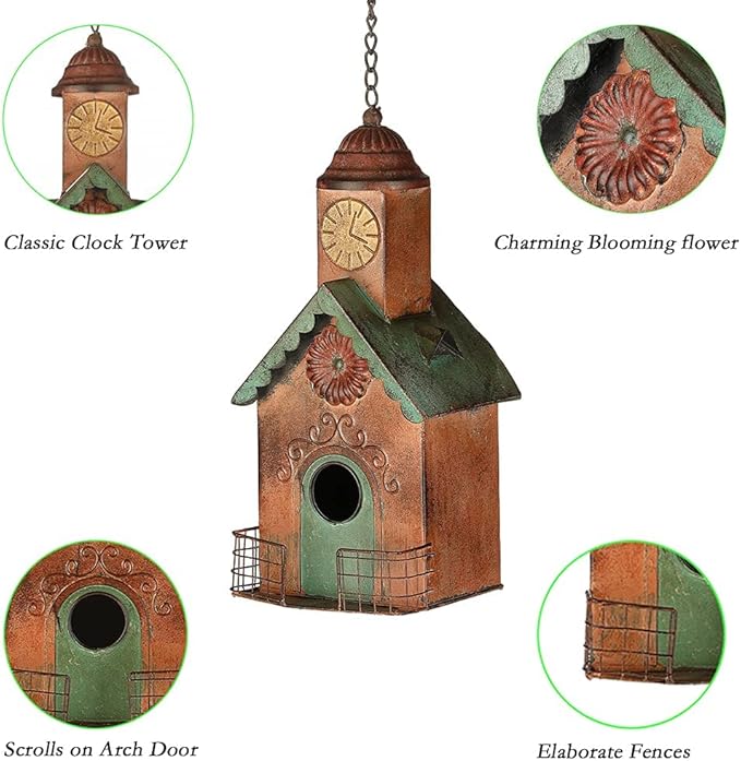 Bird Houses for Outside Hanging Metal Birdhouses for Outdoor