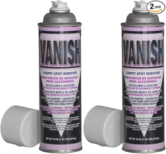 Vanish Carpet Spot Remover - Instant Stain Remover for Carpet & Upholstery, Leaves No Residue (2)