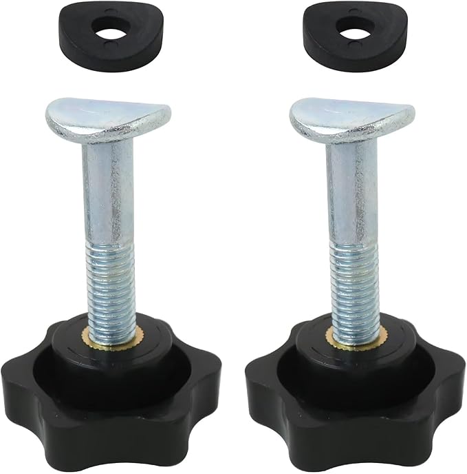 2pcs Lawn Mower Handle Knobs Kit, 2 Screws and 2 Washers Included, for Toro Super Recycler Lawn Mowers, Replaces 106-4161