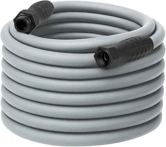 Flexzilla Colors SwivelGrip Garden Hose 5/8 in. x 100 ft., Lightweight All-Weather Water Hose, Durable and Flexible, Leak-Free Connections, Slate Grey