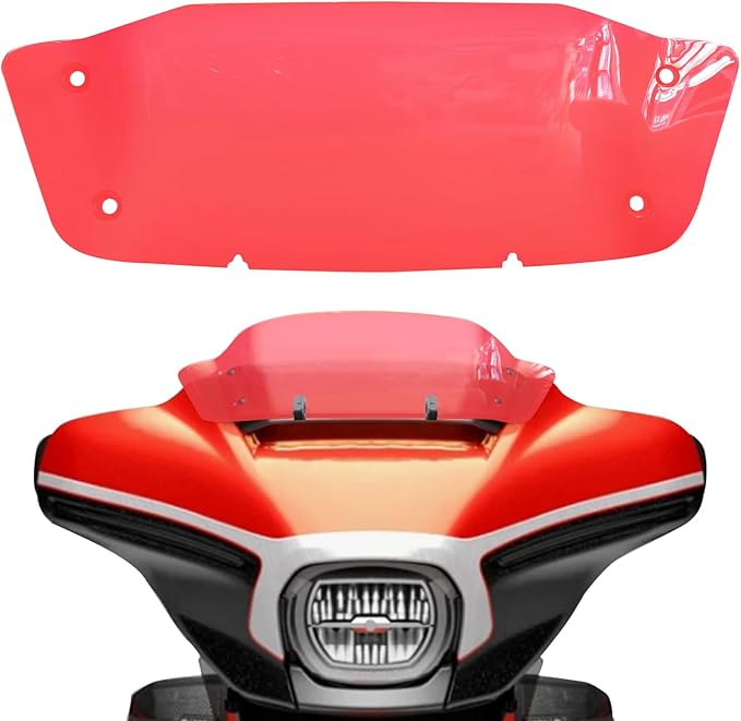 7" Red Windscreen Windshield Compatible with Harley Davidson Tuoring CVO Street Glide FLHXSE 2023 2024 FLHX/I 2024 for 2023 2024 Road Glide Accessories