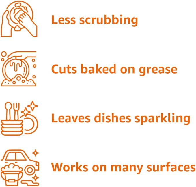 Amazon Basics Dish Soap, Fresh Scent, 30 fl oz, Pack of 8