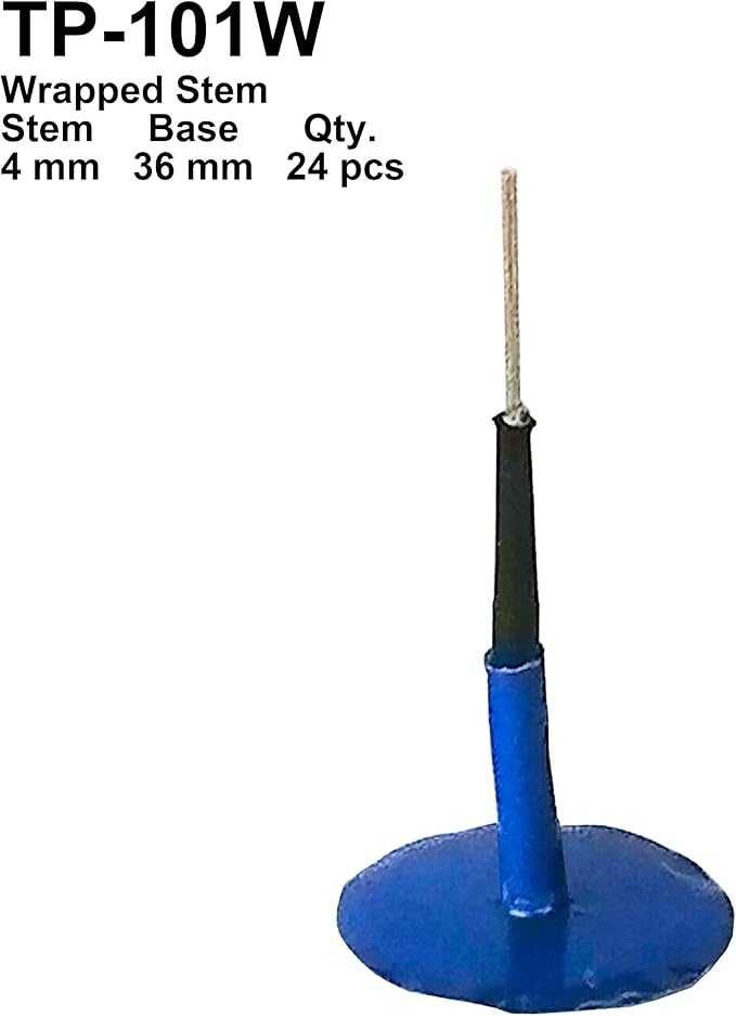 TP-101W Combination Repair Unit, Tire Repair Patch Plug 5/32" x 1" Wrapped stem 24 pcs