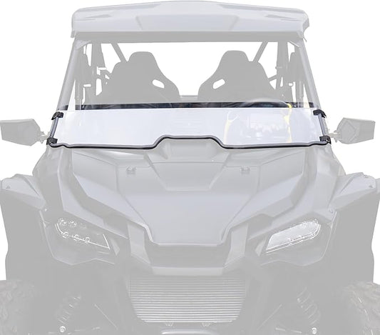KIWI MASTER Hard Coat Poly Half Windshield for 2019-2024 Honda Talon 1000R 1000X 1000X4 1000R4 Accessories Heavy Duty Polycarbonate Scratch Resistant