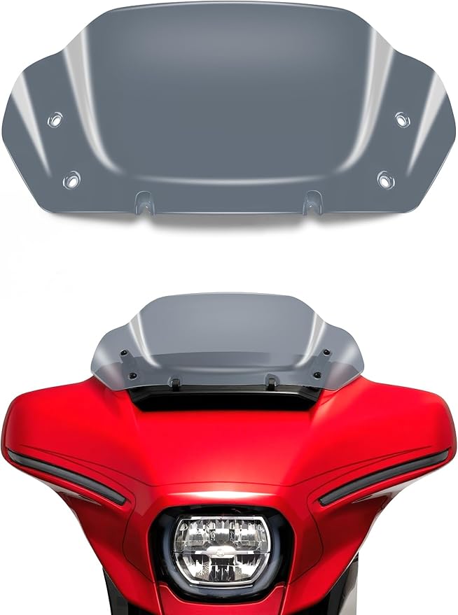 8" Wave Windshield Windscreen Wind Splitter Compatible with Harley Davidson Touring CVO Street Glide FLHXSE 2023-up,Street Glide FLHX 2024-up & FLXHU 2025-up (Tint)