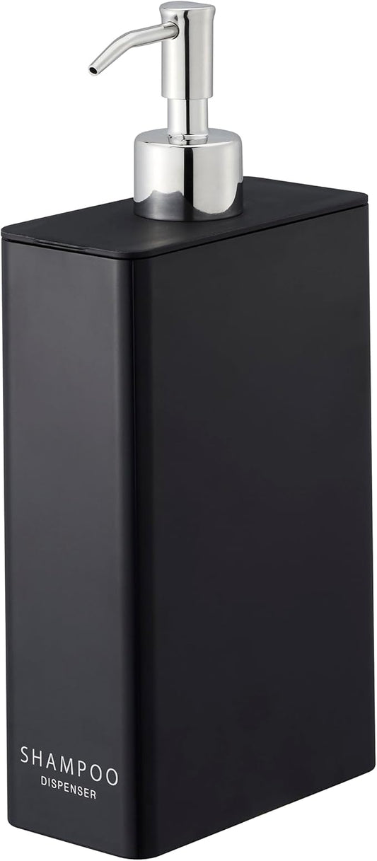 Yamazaki Tower Shampoo Dispenser Black Rectangular