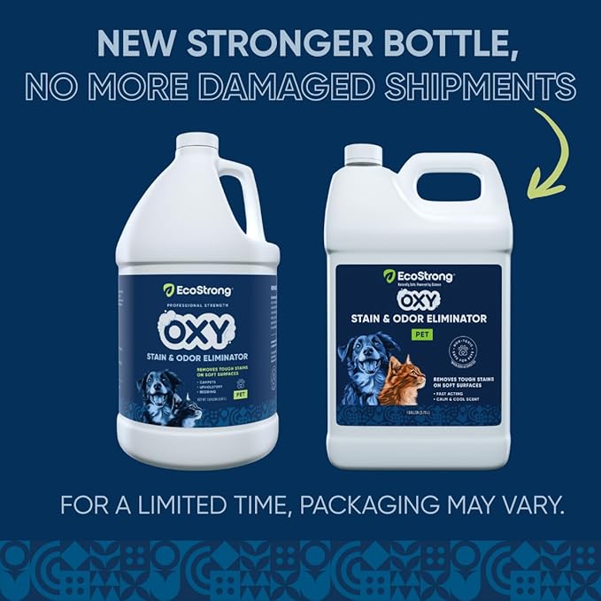 Oxy Pet Carpet Cleaner Spray | Pet Stain Remover for Pet Urine, Cat Pee, Dog Poop | Deep Spot Treating Action on Carpeting, Upholstery, Laundry, Pet Beds & More (128 Fl Oz)