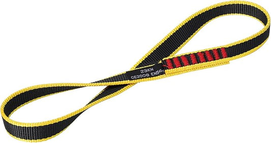 20MM Nylon Climbing Sling Runner 23KN CE2008/EN566 Rock Climbing Webbing Straps for Rock Climbing, Rappelling, Swing, Yoga Hammock etc