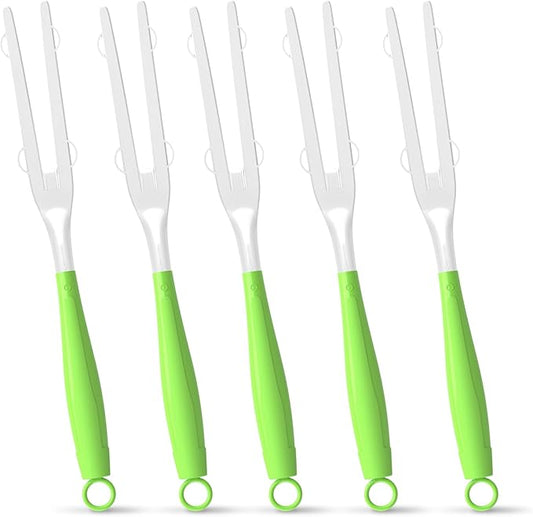 5PCS Duster Refills Folding Handles Set Compatible with Swiffer Dusters,Disposable Static Dust Removal Brush Handle for Dusting Electronics,Furniture,Blinds,Ceiling Fans (5, Green)