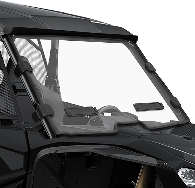 PC Clear Full Windshield for Honda Talon 1000R 1000X 1000X-4 (2019-2024), Hard-coated Full Poly Vented Windscreen, Transparent Front Windshield, Dustproof Scratch Resistant Windscreen
