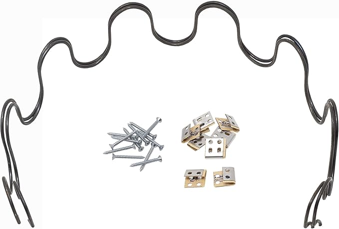 House2Home 31" Sofa Upholstery Spring Replacement, 2pk Repair Kit for Furniture Chair Couch, Includes Clips, Screws and Instructions