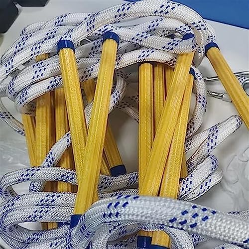 Emergency Fire Escape Ladder, 10M Portable Safety Rope Ladder, Anti-Skid Folding Design for Quick Escape, Essential Fire Safety Equipment for Home & Office Use