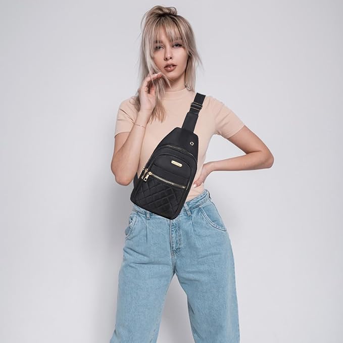 Small Sling Bag Crossbody Sling Backpack for Women, Chest Bag Daypack Cross Body Bag Fanny Pack for Outdoors Hiking