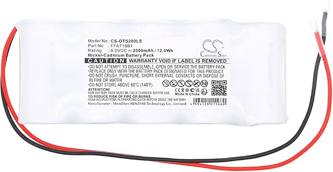 Cameron Sino New 2000mAh Replacement Battery for 2000, Emergency Power Supply ECU 2