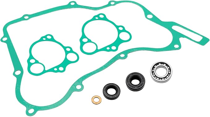 Water Pump Rebuild Kit with Bearing Seal Gasket for Honda CR125 CR125R 1990-2004, OEM# 91007-KA3-740 91201-965-000 91211-KA3-761