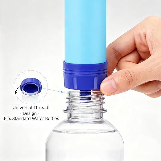 Personal Water Filter Straw S2, Equipped with 1 Life Straw, Lightweight Outdoor Camping Team Family Travel Essentials, Tactical Gear, Survival Filtration Portable Gear, Emergency Preparedness