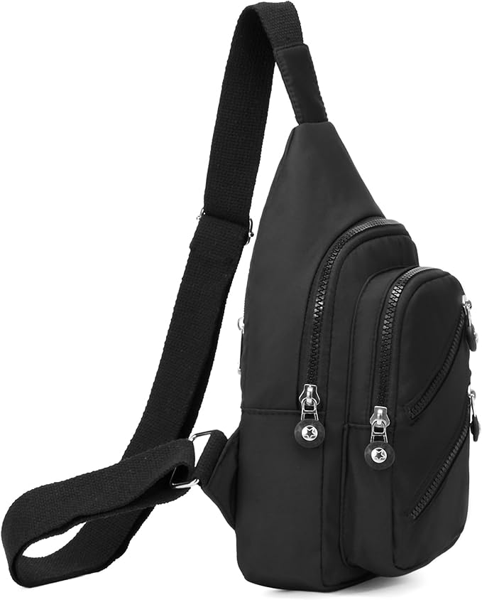 Sling Bag Crossbody Sling Backpack for Women, Small Chest Bag Daypack Fanny Pack Cross Body Bag for Outdoors Hiking Traveling