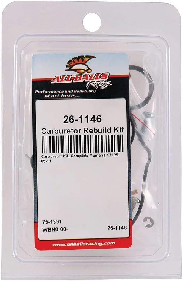 All Balls 26-1146 Carburetor Repair Kit (26-1146 Yamaha YZ125 2006-2011)
