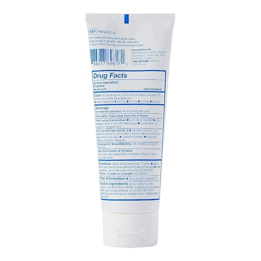 Medline ActivICE Topical Pain Reliever Gel, Great for Arthritis, Muscle Aches and Back Injuries, 4-oz Tube